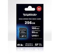 Voigtlnder Prof. SDXC ad alta velocità, UHS-I, Cl10, U3, V30 (100/95 MB/s) 256 GB
