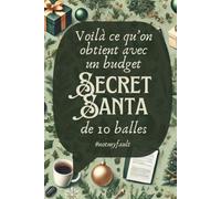 Voilà ce qu’on obtient avec un budget Secret Santa de 10 balles #notmyfault: Notebook intérieur ligné avec illustrations de Noël - idée cadeau collègue au bureau
