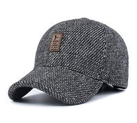 VoilaLove, Cappello da baseball da uomo in lana con lana e lana tweed
