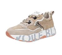 VOILE BLANCHE Sneakers in Suede e Tessuto Tecnico, Beige-Platino- 38