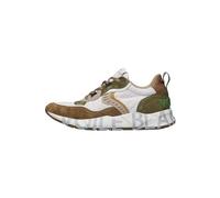 VOILE BLANCHE CLUB01.-Sneakers in Suede e Tessuto Tecnico-Bianco, Marrone 40
