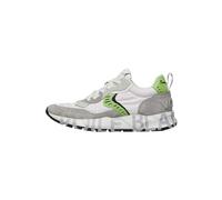 VOILE BLANCHE CLUB01.-Sneakers in Suede e Tessuto Tecnico-Grigio, Bianco-Grigio 45