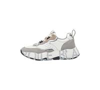 VOILE BLANCHE CLUB105.-Sneakers in Suede e Tessuto-Grigio, Bianco 39