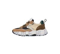 VOILE BLANCHE CLUB105.-Sneakers in Suede e Tessuto-Marrone, Marrone Chiaro 35