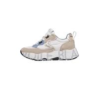 VOILE BLANCHE CLUB105.-Sneakers in Suede e Tessuto Tecnico-Beige, Bianco-Beige 35