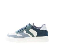 VOILE BLANCHE Donna Sneaker Laura in Pelle Bianco e camoscio Grigio Blu Color Bianco Size 38
