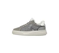 VOILE BLANCHE Lipari Fur-Sneakers in Suede e Feltro-Antracite, Grigio 38