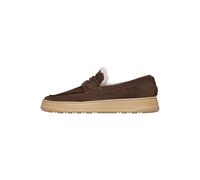 VOILE BLANCHE Mocassini in Suede, Marrone Scuro- 43