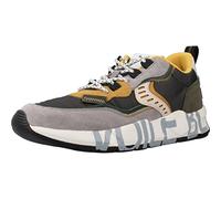 VOILE BLANCHE Scarpe Uomo CLUB01 Grigio/Verde Sneaker in Pelle e Tessuto, Suola in Gomma 41