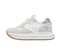 Voile Blanche, ,Shoes ,Donna ,Bianco ,37 EU Sneakers in Suede e Tessuto Tecnico