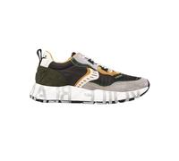VOILE BLANCHE Scarpe Uomo CLUB01 Grigio/Verde Sneaker in Pelle e Tessuto, Suola in Gomma 41