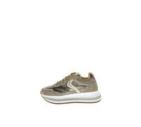 Voile Blanche - Sneaker Merry 122 in Suede e Feltus Color Dove-Beige - - Shoes - Donna - Beige - 35 EU