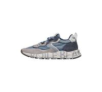 VOILE BLANCHE Sneakers in Suede e Tessuto, Blu Chiaro- 42