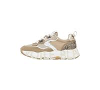 VOILE BLANCHE Sneakers in Suede e Tessuto Tecnico, Beige- 36