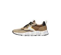 VOILE BLANCHE Sneakers in Suede e Tessuto Tecnico, Beige- 45