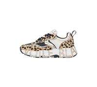 VOILE BLANCHE Sneakers in Suede e Tessuto Tecnico, Beige-Nero- 39