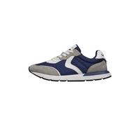 VOILE BLANCHE Sneakers in Suede e Tessuto Tecnico, Grigio-Blu 43