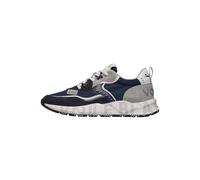 Voile Blanche Club 01 - Sneakers In Suede Blu - Taglia 41 Scarpe Uomo Sneakers