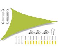 Voile D'ombrage Triangle Toile Ombrage Imperméable Voile Ombrage 95% UV Protection Voiles D'ombrage pour Patio Jardin Extérieur avec Le Kit De Fixation