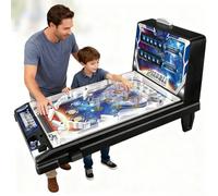 VOIRDA Flipper Fai da Te per Bambini 8 Ai 99 Anni, Mini Retro Pinball per Bambini, Gioco Elettronico A Grandezza Naturale con Maniglia, Luci E Suoni, Gioco Arcade da Tavolo per Bambini E Bambine
