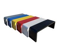 VOIRDA Panchina Da Esterno Panca Di Metallo Portata 300-600kg Panchine Da Giardino Panche Da Balcone A 3-6 Posti Resistente Alle Intemperie Resistente Agli Agenti Atmosferici(Rosso,100x40x45 cm)