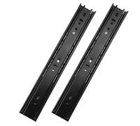 Voirrow 1 coppia di guide for cassetti con cuscinetti a sfera zincate nere da 25/30/35/40/45/50 mm for mobili, set di guide for cassetti(22inch(550mm))