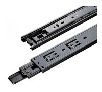 Voirrow 1 set di guide for cassetti in acciaio laminato a freddo a 3 vie, guide for cassetti nere, guide a tre sezioni, guide scorrevoli for mobili da 8 a 22 pollici(DG203 12 Inch)