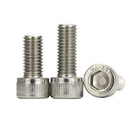 Voirrow 10 PZ M10 * 1.25 * 20/25/30/35/40/50/60/70/80 in Acciaio Inox Filettatura Fine Esagonale Esagono Incassato Vite a Testa Passo 1.25mm(M10x20)