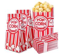 VOISEN 100 sacchetti di carta per popcorn, 28,3 g, sacchetti per popcorn alla rinfusa per cucina, macchina per popcorn, feste, cinema, feste di carnevale