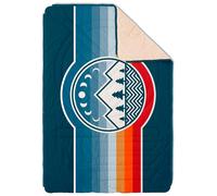 Voited - Coperta da campeggio 4 in 1 - CloudTouch Blanket Camp Vibes 2 in Pelle - Blu