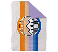 Voited - Coperta da campeggio 4 in 1 - Ripstop Blanket Camp Vibes Powder in Pelle - Bianco