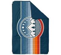 Voited - Coperta da campeggio 4 in 1 - Ripstop Blanket Camp Vibes Two in Pelle - Blu