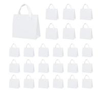 Voittozege 25 sacchetti isolati da asporto, 15,2 x 25,4 x 25,4 cm, sacchetti termici da asporto, isolanti, usa e getta, per alimenti surgelati caldi e freddi, consegna di alimenti (bianco)