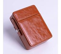 VOIV Portasigarette in pelle portasigarette con custodia per accendisigari