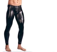 VOIV Uomini Latex Ecopelle PVC Sexy Club Dance Wear Uomo Leggings Pantaloni Stage Performance