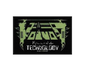 VOIVOD - Voivod Patch Killing Technology Ufficiale Nuovo Nero Woven Iron On (10Cm X 7Cm) Size One Size