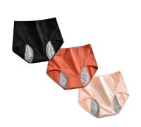 vokkrv 2025 Mutandine per perdite urinarie da Donna, Lavabili, 1/3 Pezzi per incontinenza Regolari Lavabili da Donna, Mutandine mestruali a Vita Alta per Il Ciclo mestruale