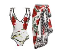 vokkrv Costume Intero Donna 1 Pezzo Gonna Sexy Elegante Estiva Casual Vita Alta Controllo della Pancia Tinta Unita Costume da Bagno per Spiaggia Mare Ruched Skirted Nero Bianca