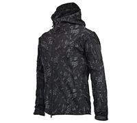 vokkrv Giacca In Softshell Da Uomo Con Cappuccio Giacche Tattico Outdoor Militare Impermeabile Camouflage Antivento Calde Giubbotto tattiche invernale per lavoro, corsa, pesca, caccia, arrampicata