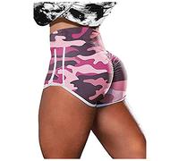 vokkrv Pantaloncini Donna Sportivi Yoga Mimetica Palestra Leggings Corti Senza Cuciture Fitness Yoga Jogging Scrunch Gym Allenamento Elastici in Vita Elasticizzati S-3XL
