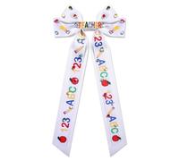vokone Archi per Capelli per Insegnante per Donne Maestro Abc Matita Pinze per Capelli Fiocco di Raso Jeweled Ribbon Barrette Clip per Capelli Accessori per Il Ritorno A Scuola Regali