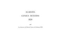 Vol 6 No Alabam Alabama Census Returns 1820 an Abstract of Federal (Tascabile)