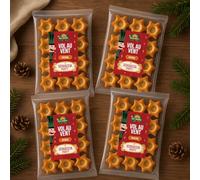 Vol au Vent a Scelta tra Classici 150g, Alberello 68g o Stellina 52g, Pasta Sfoglia Croccante e Dorata, Perfetti per Antipasti, Finger Food e Buffet delle Feste (Stellina 52g (12 pz))