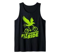 Vola Attraverso Il Giro Bird Bicycle Graphic Design Canotta