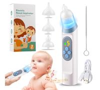 Vola Bambino Elettrico Aspirapolvere Nasale, Bebe Aspirapolvere Nasale 5 Livelli di Potenza di Aspirazione 3 Tips, Sicurezza Igienica per Neonati e Bambini, Naso Bebe Elettrico