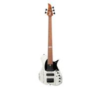 Vola Basso elettrico Vasti 5 STM J1 Sandblasted Olympic White Matte Fatto a mano in Giappone Manico in acero tostato Tasti in acciaio inossidabile Ponte di Gotoh Modello di firma 5 corde C moderno