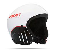 Vola Casco FIS Tech Adulto Unisex, Bianco/Nero, L (58)