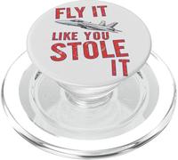 Vola come se lo avessi rubato Jet pilota da combattimento PopSockets PopGrip per MagSafe