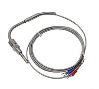 Volakebeing 1/8 per NPT EGT K Tipo Termocoppia Gas di Scarico Temperatura Sonda 1200 ° C Sensore ad alta temperatura Filettatura in Acciaio Inox Diametro 5mm 85mm Lunghezza 2m Cavo