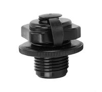 Volakebeing 1 copertura per valvola di ricambio per vasca da bagno gonfiabile, diametro 23,5 mm, compatibile ForBestway, compatibile con Lay-ZSpa, parte di ricambio F4C009B, in plastica nera